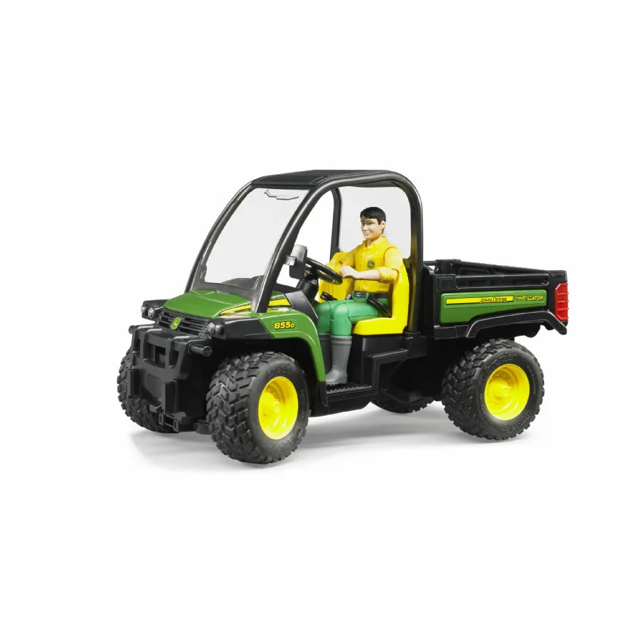 Bruder John Deere Gator XUV 855D mit Fahrer 02490