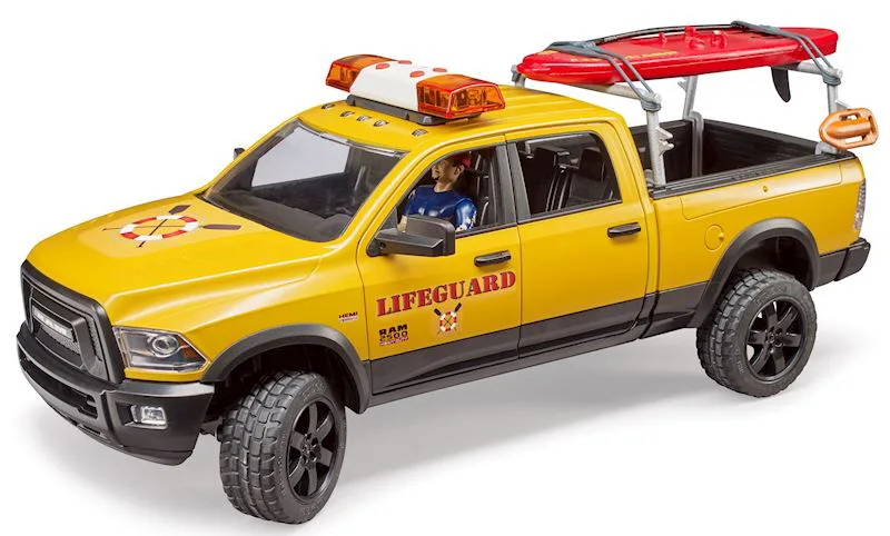 BRUDER RAM Power Wagen Life Guard mit Licht und Sound