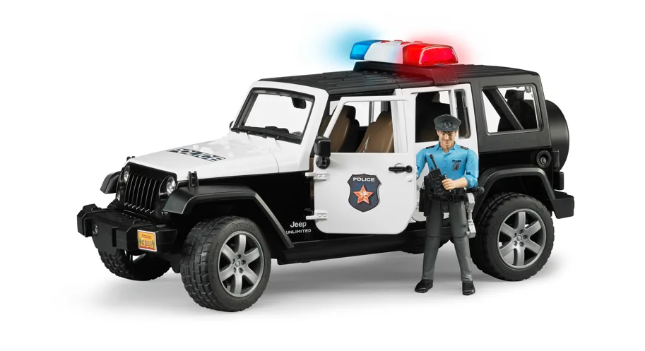 BRUDER Jeep Wrangler Unlimited Ruicon Polizeifahrzeug