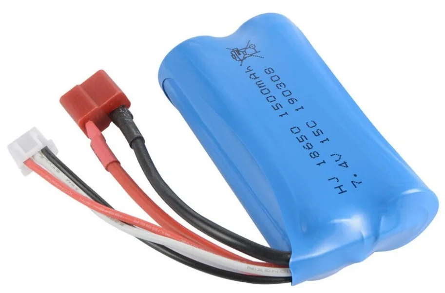 Ersatzakku 7.4V 1500mAh Zubehör Ersatzteil für RC-Modelle mit Hochstromstecker