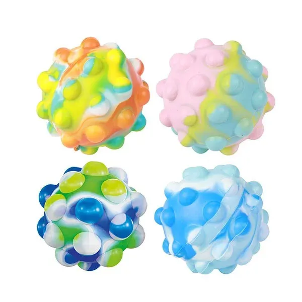 Bubble Pops Quetschball Ball 7cm Pop It Fidget 4 Variationen