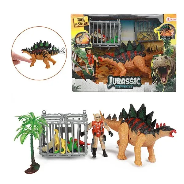 World of Dinosaurier Spielset Dino Stego mit Zubehör