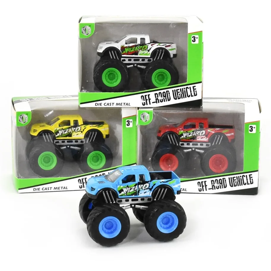 Monstertruck Big Wheel 4 Fach sortiert 9 cm