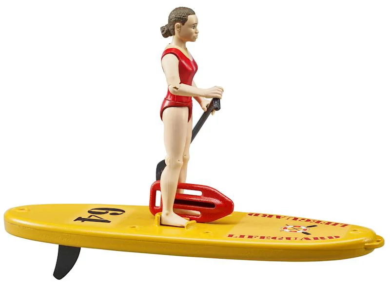 BRUDER bworld Life Guard mit Stand Up Paddle