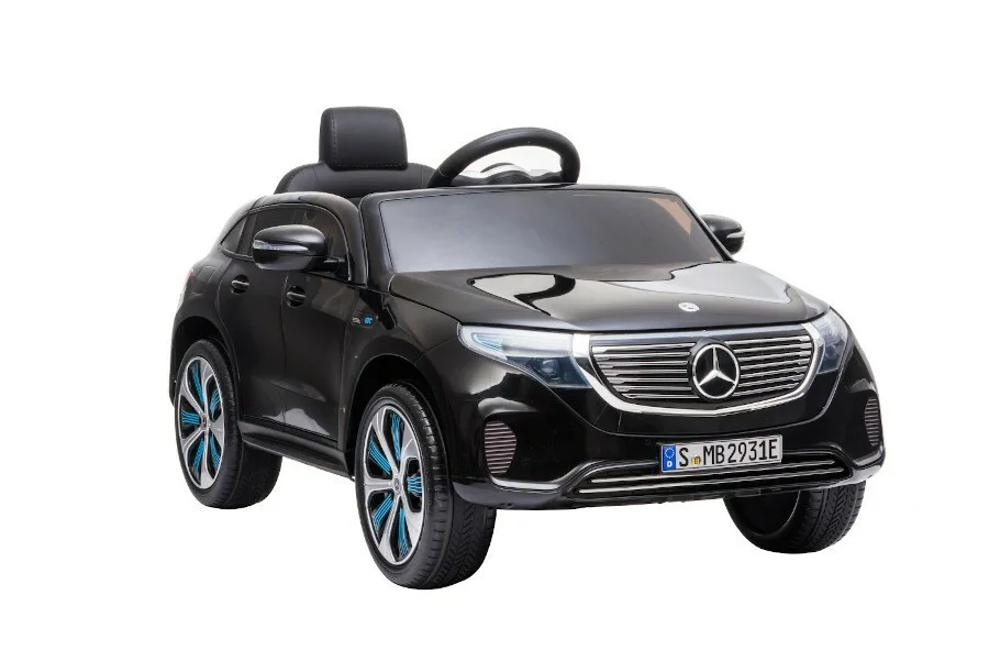 Kinderfahrzeug - Elektro Auto "Mercedes EQC" - lizenziert - 12V Akku und 2 Motoren- 2.4Ghz + MP3 + Leder + EVA