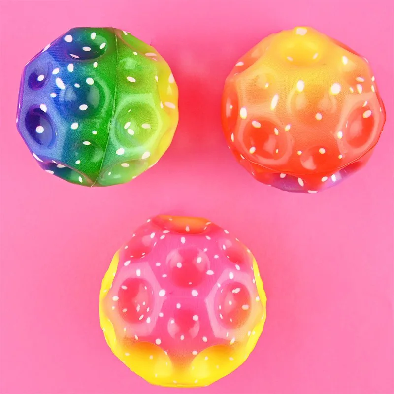 Bouncing Ball High Bounce Regenbogen Farben 6,5 cm